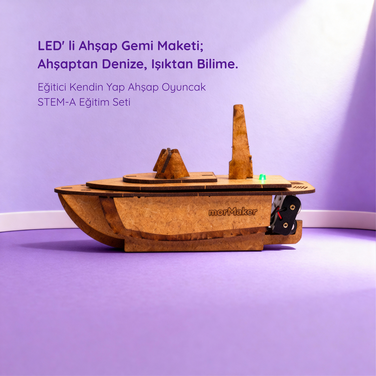 LED' li Ahşap Gemi Maketi