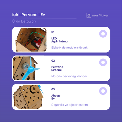 Işıklı Pervaneli Ev Maketi