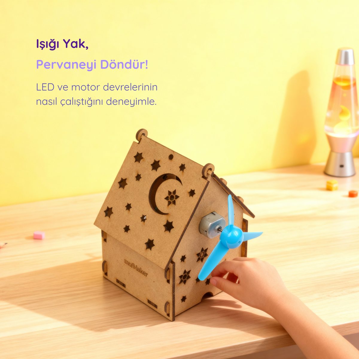 Işıklı Pervaneli Ev Maketi