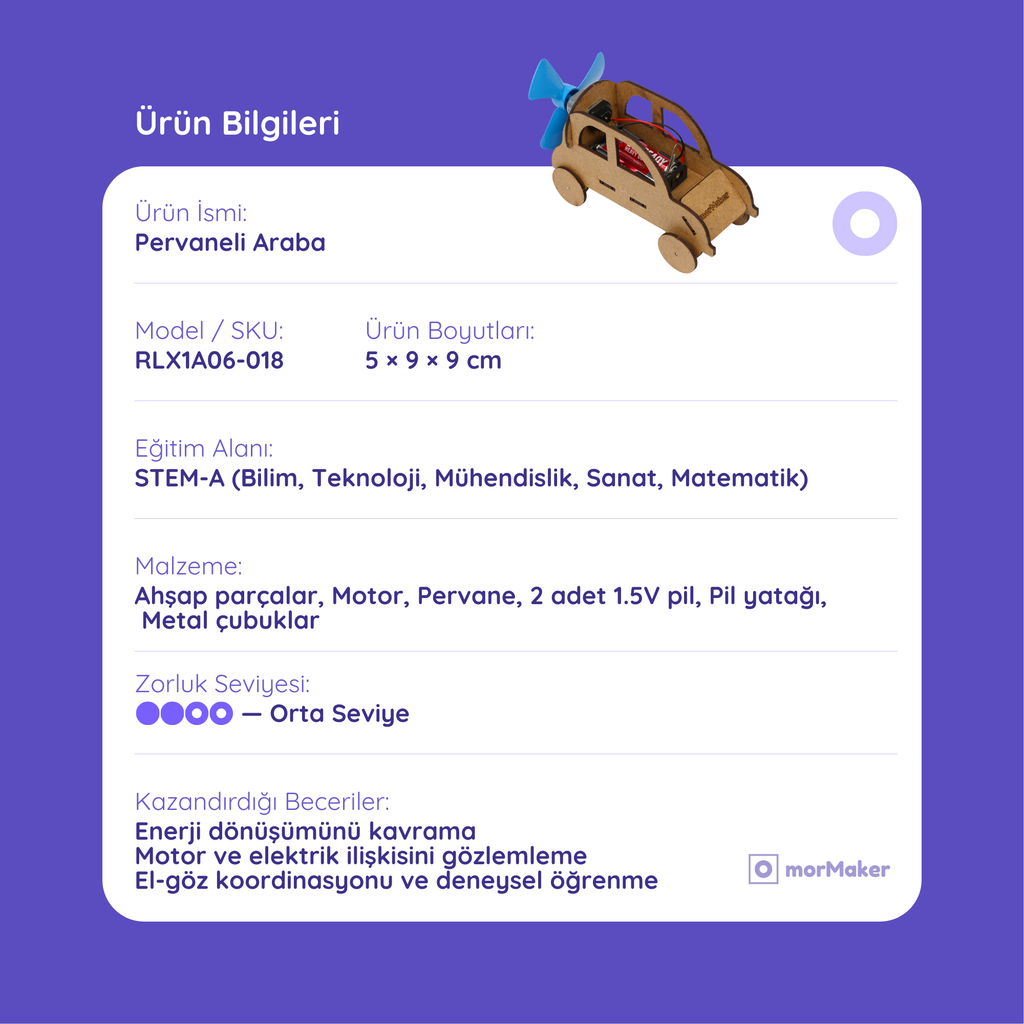 Pervaneli Araba - Rüzgar Gücü ile Hareket