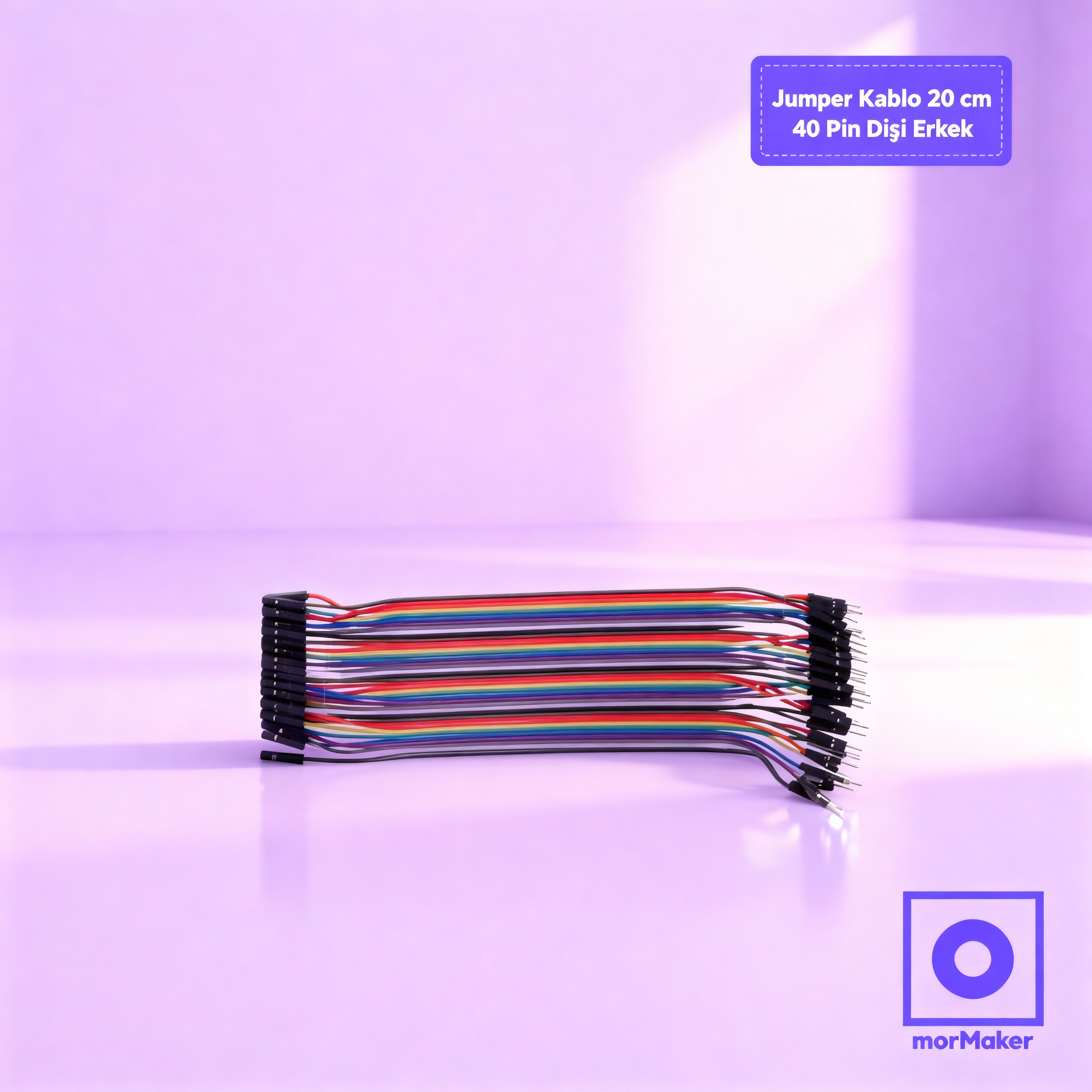 Jumper Kablo 20 cm 40 Pin Dişi Erkek
