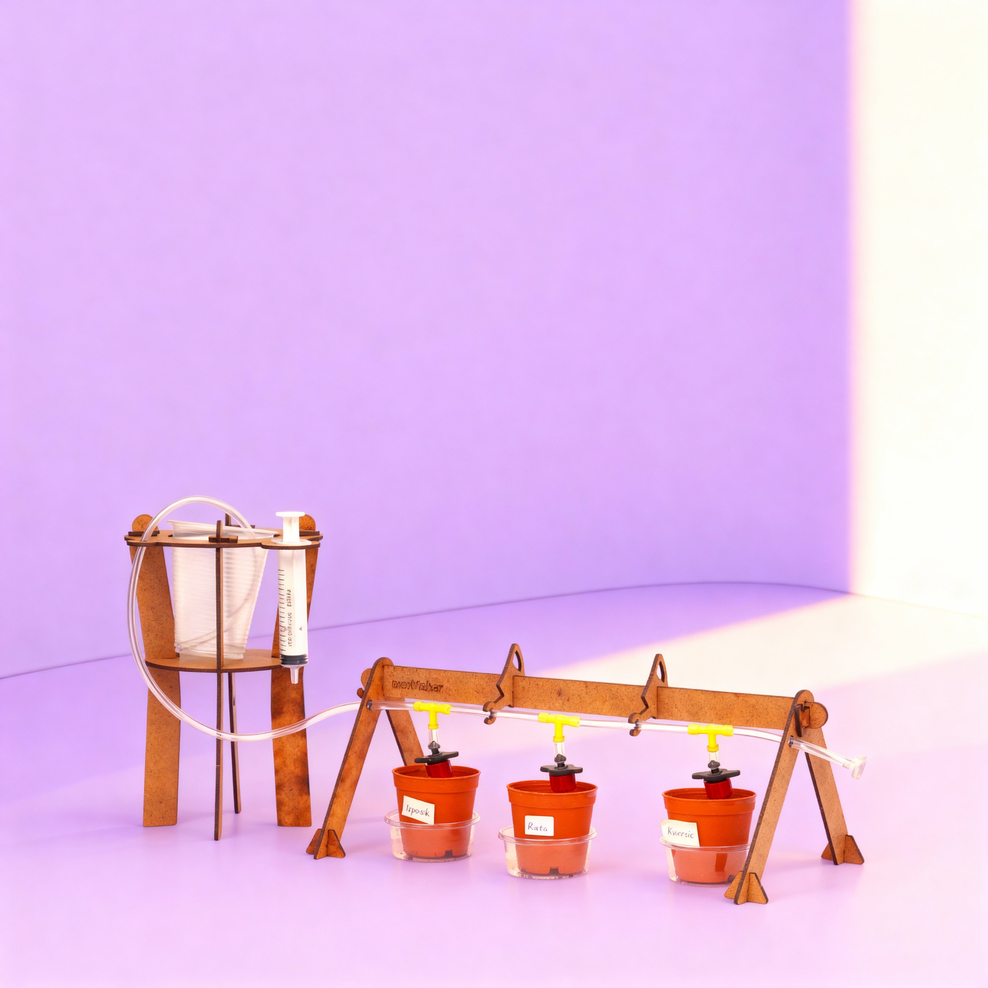 Çiftçilik Seti | Kendin Yap Ahşap STEM-A Eğitim Seti | Damla Sulama Sistemiyle Kendi Bahçeni Kur!