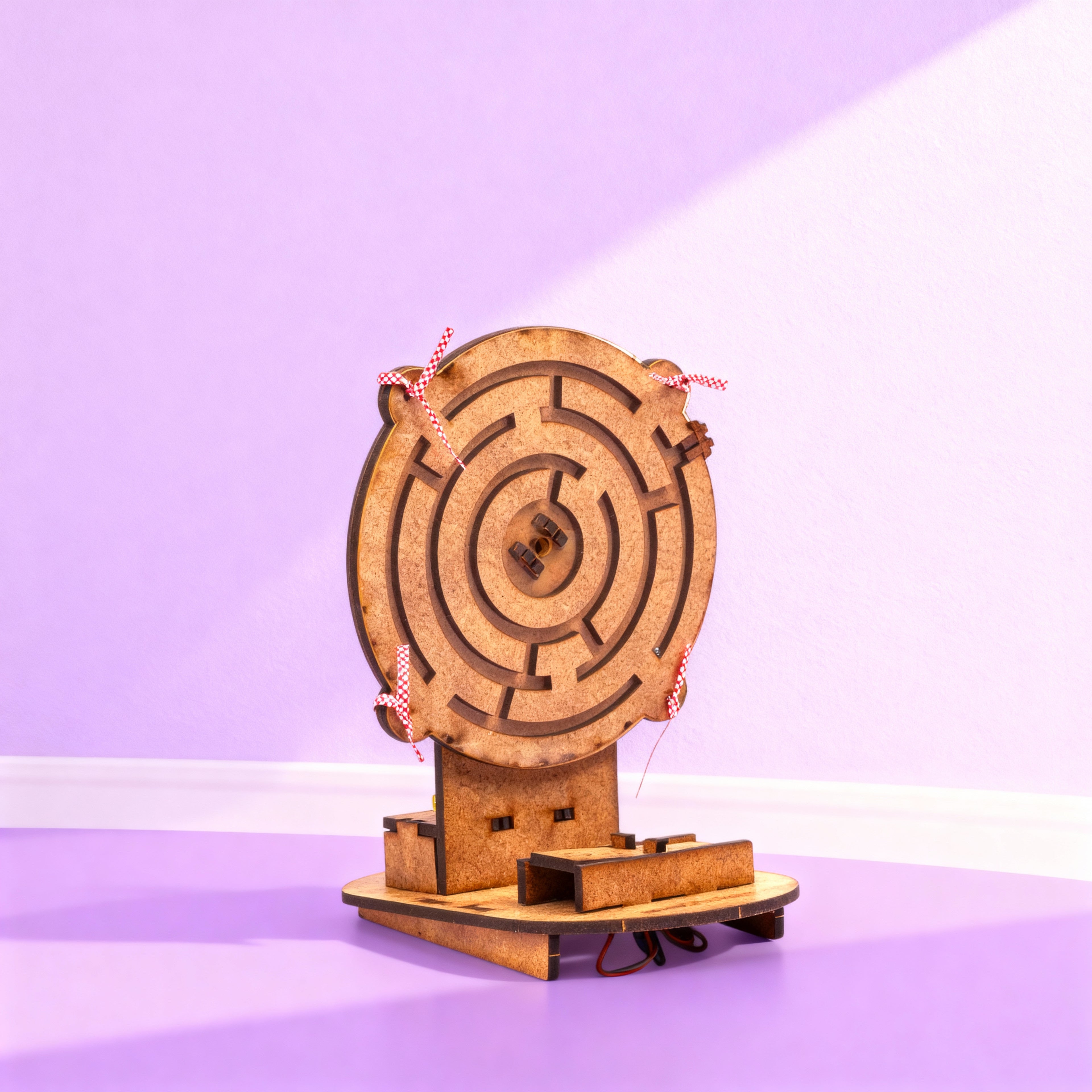 Labirent Robot Eğitici Kendin Yap Ahşap Oyuncak Hareketli STEM-A Eğitim Seti | Algoritma Oyunu