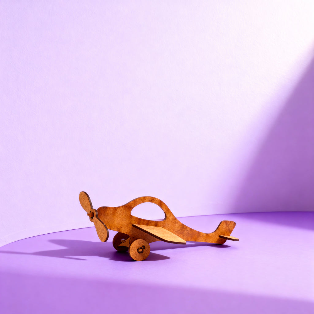 Ahşap Tayyare Maket | Kendin Yap Ahşap Oyuncak | STEM-A Eğitim Seti