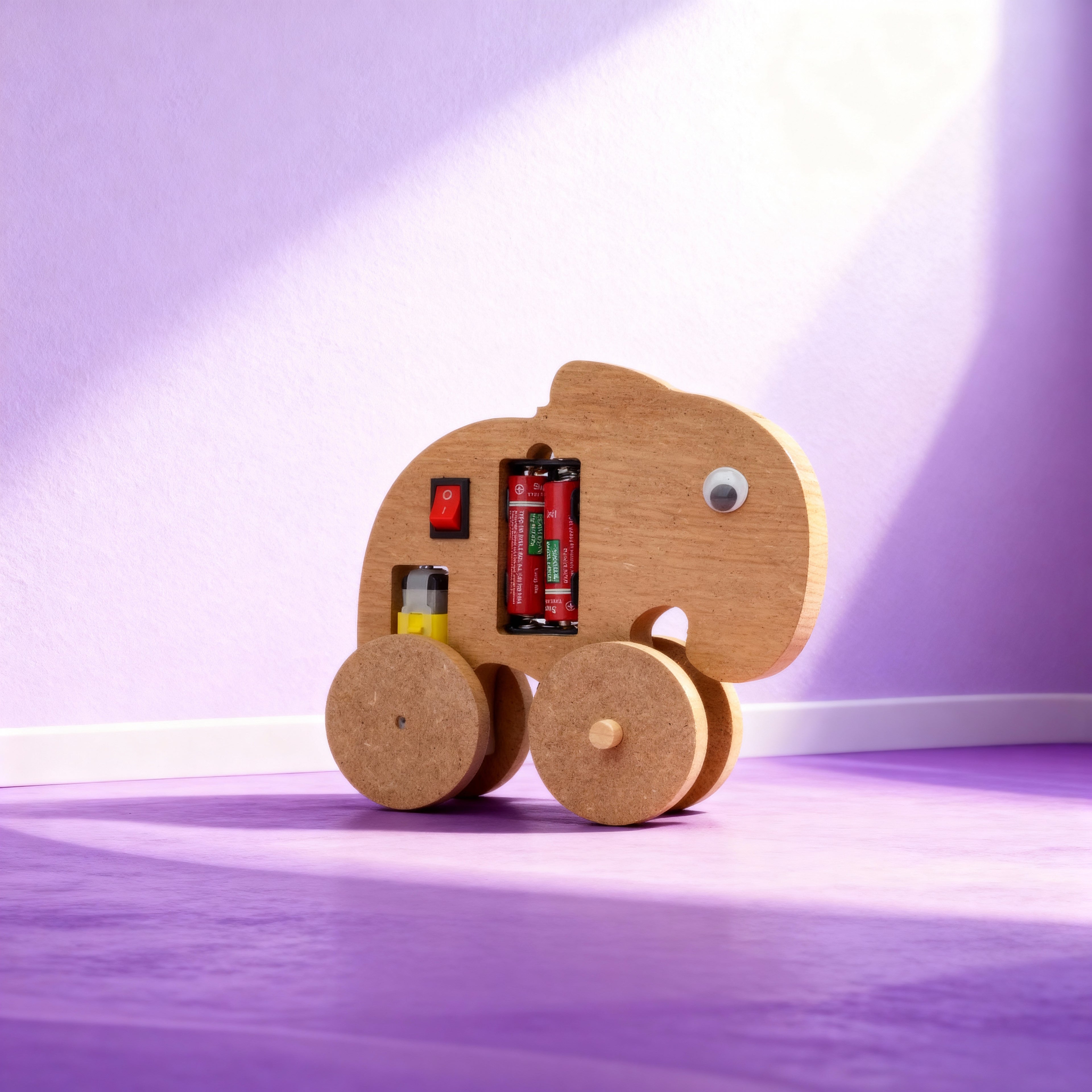 Fil Robot filBot DC Motorlu Ahşap Oyuncak STEM-A Eğitim Seti