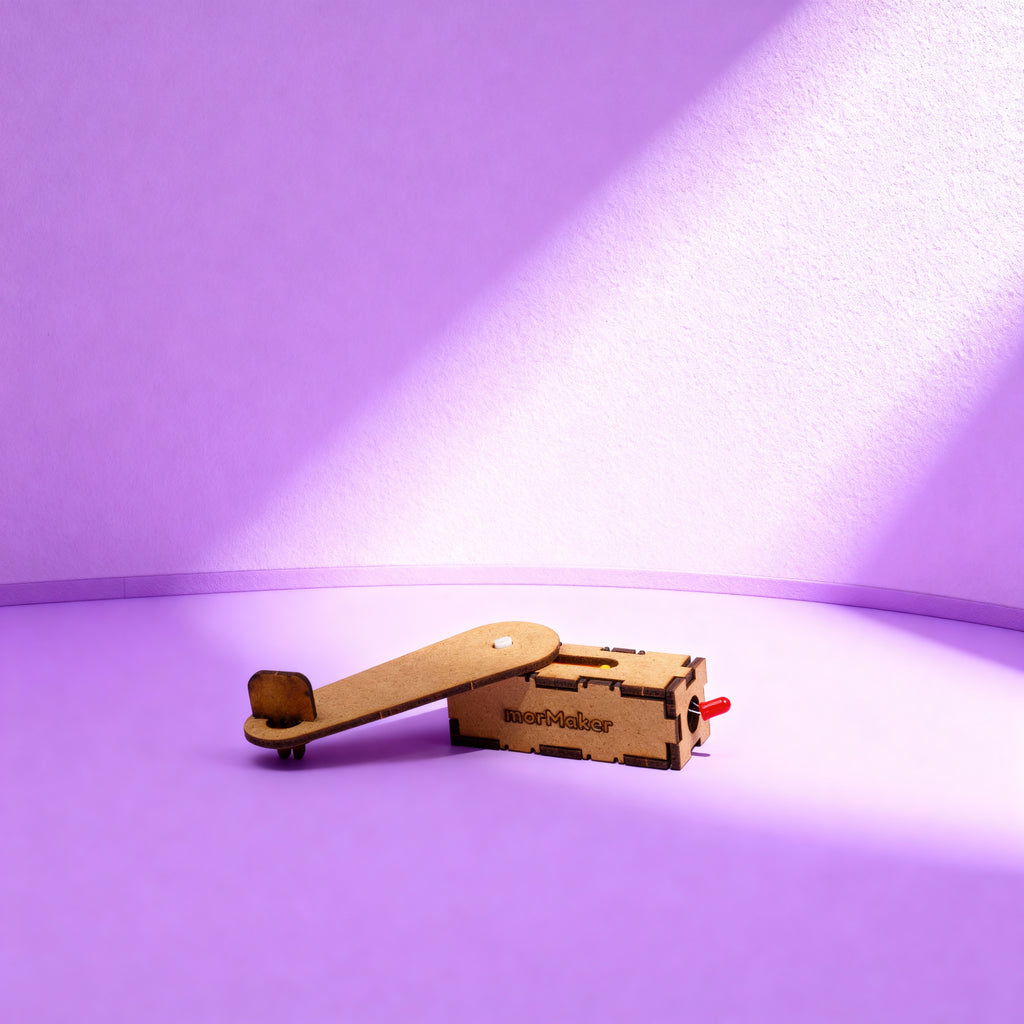 Manuel Dinamo Seti (Çevir Elektrik Üret) | Enerji Dönüşümü Deneyi | Kendin Yap Ahşap Oyuncak | STEM-A Eğitim Seti