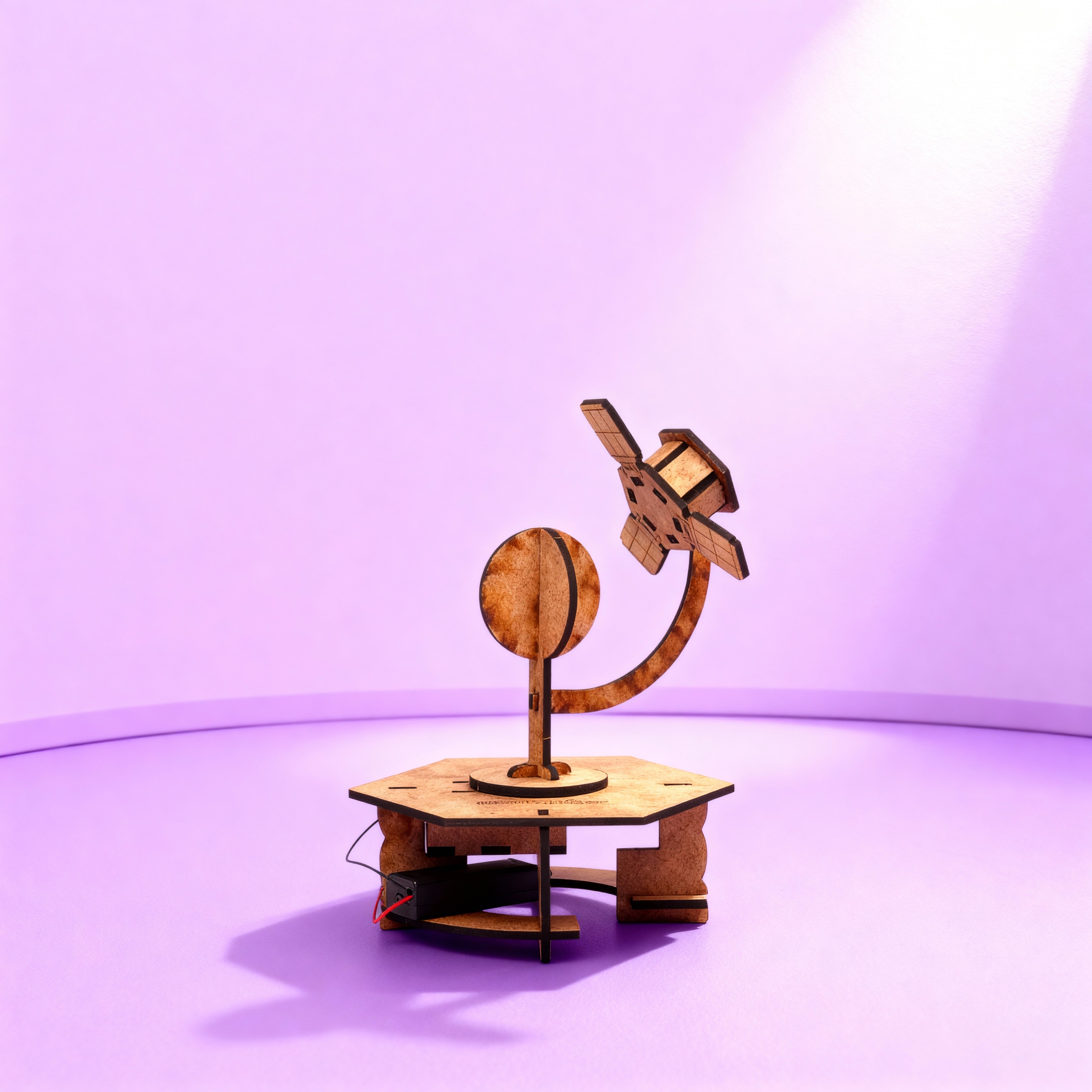 Göktürk Uydu Seti | Uzay ve Havacılık Seti | Kendin Yap Ahşap Oyuncak | STEM-A Eğitim Seti