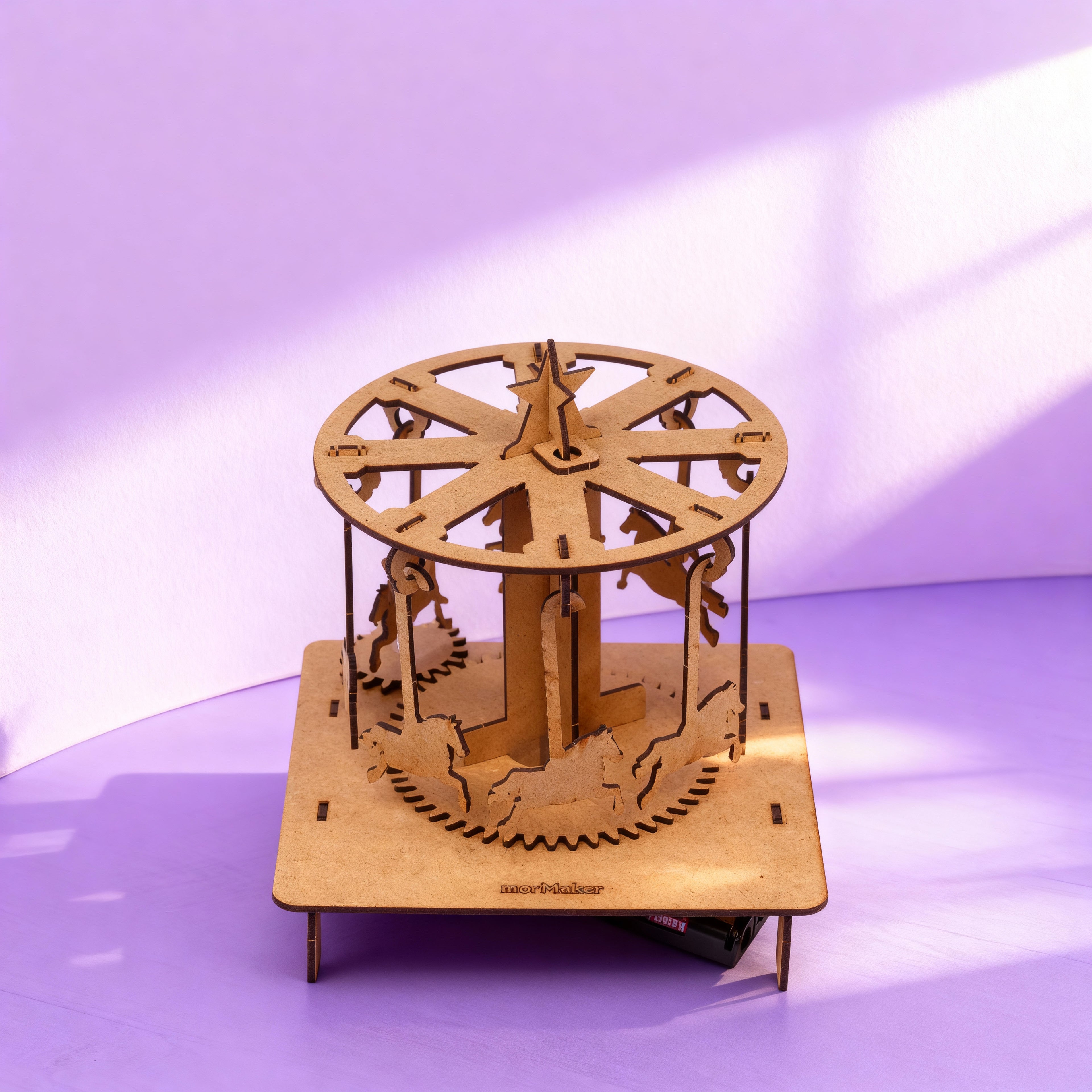 Atlıkarınca Sistemi | Kendin Yap Ahşap Oyuncak | STEM-A Eğitim Seti |