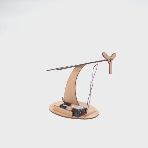 Uçak Masa Lambası Kendin Yap Ahşap Oyuncak STEM-A Eğitim Seti