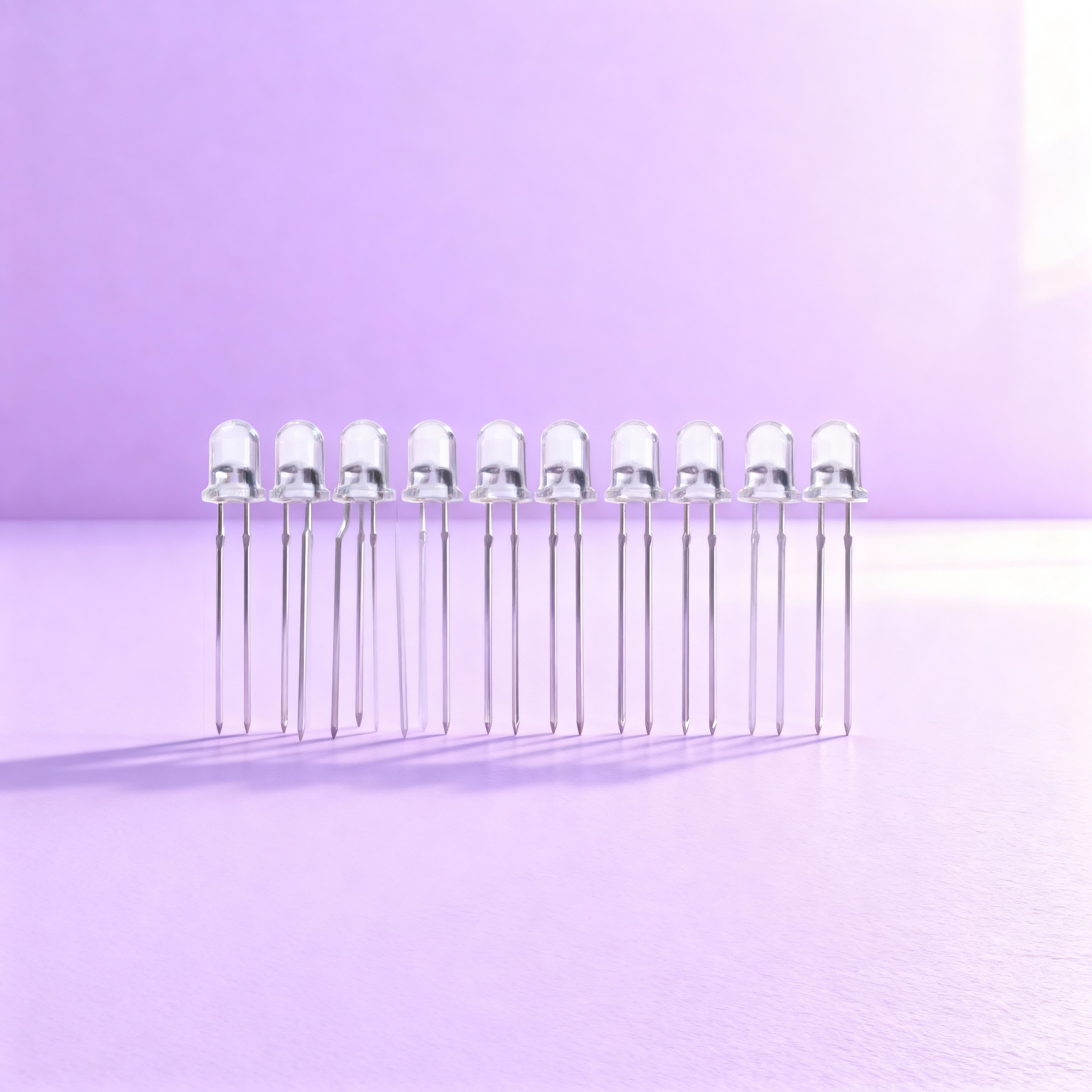 Beyaz LED  5 mm 10 Adet