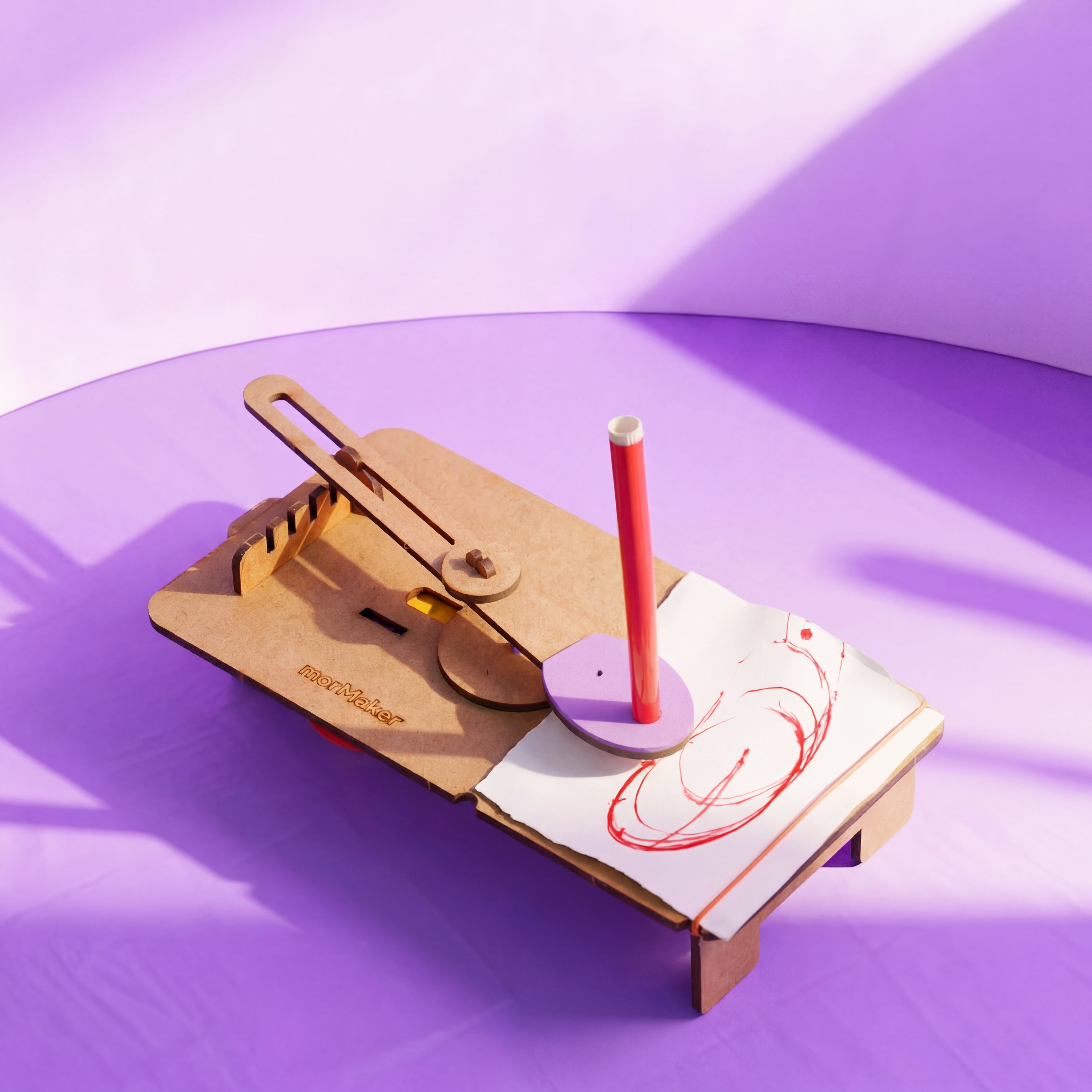 Robotik Çizim Robotu | Sanat ve Teknoloji Seti | Kendin Yap Ahşap Oyuncak | STEM-A Eğitim Seti